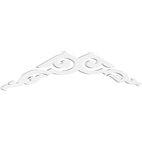 Ekena Millwork Pitch Rotherham Architectural Grade PVC Gable Pediment, 72"W x 15"H x 1"P (5/12) GPP072X015X100ROT - main